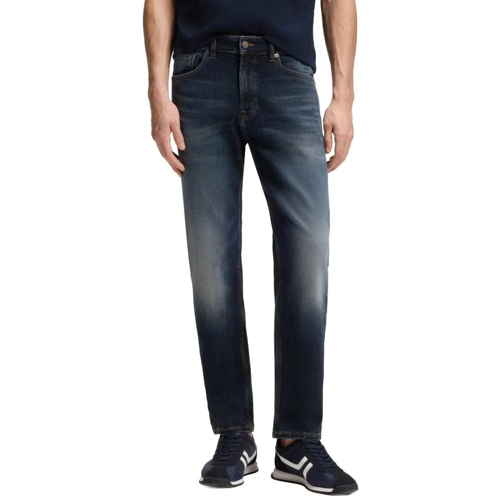 Hugo Boss Maine Regular Fit Straight Leg Jeans Minimalist Quiet Luxury Denim